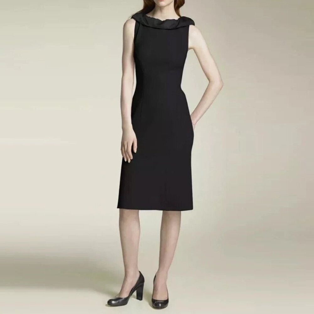 Diane Von Furstenberg | "Pansy" Wool Blend Open Back Cocktail Dress, Size 0